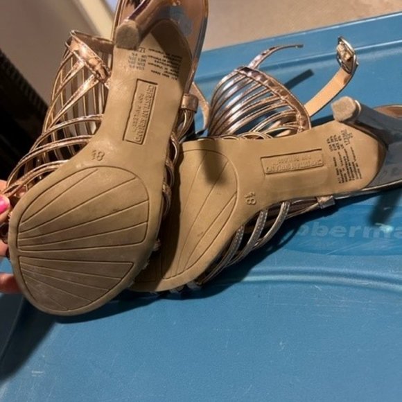 Gold Strap Heels - Picture 2 of 2